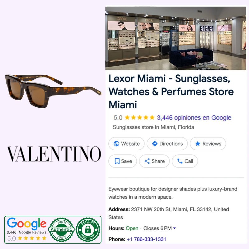 Valentino XXII Sunglasses VLS-106B-53 | Lexor Miami Authorized Dealer