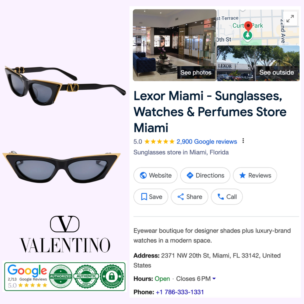 Valentino VLS-113A-55 V - GOLDCUT-I Woman Sunglasses – Lexor Miami