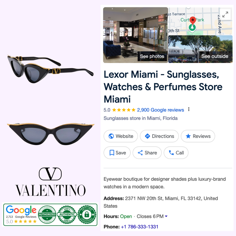 Valentino VLS-114C-49 V - GOLDCUT - II Óculos de Sol Femininos