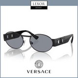 Versace 0VE2264 1261/1 56 Matte Black Unisex Sunglasses