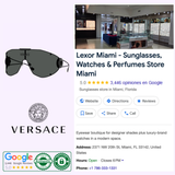 Versace 0VE2268 14338742 men’s shield-style sunglasses with a dark lens and the brand logo on the bridge.