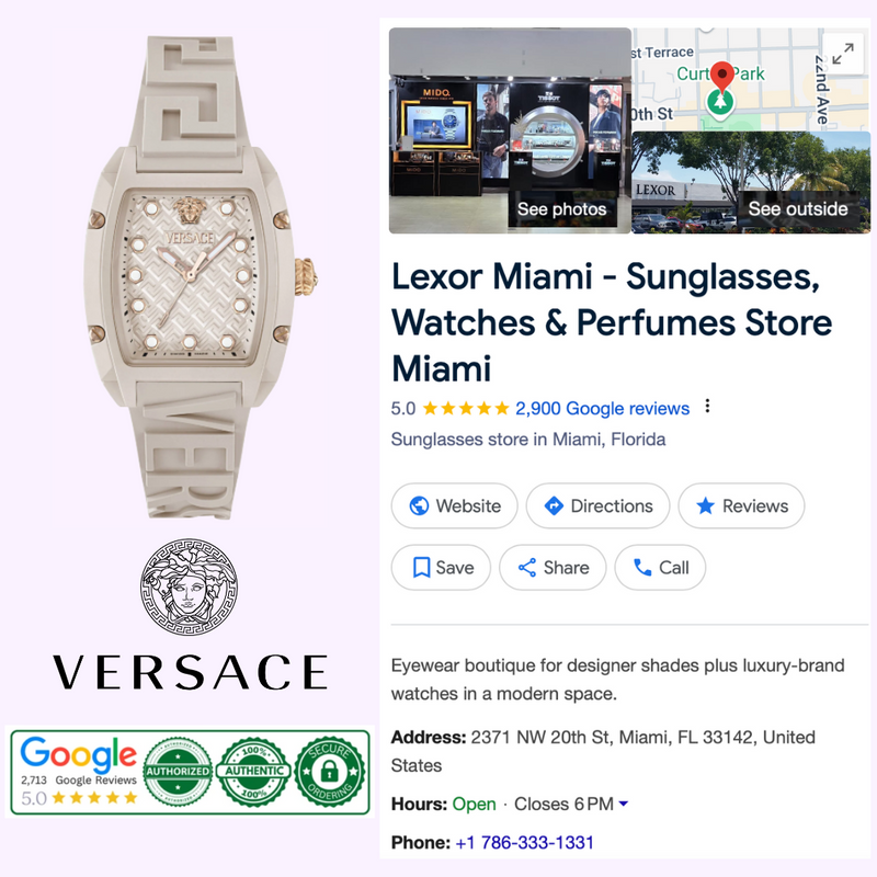 Versace Dominus Ecoceramic Watch VE0N00225 upc 198218469730