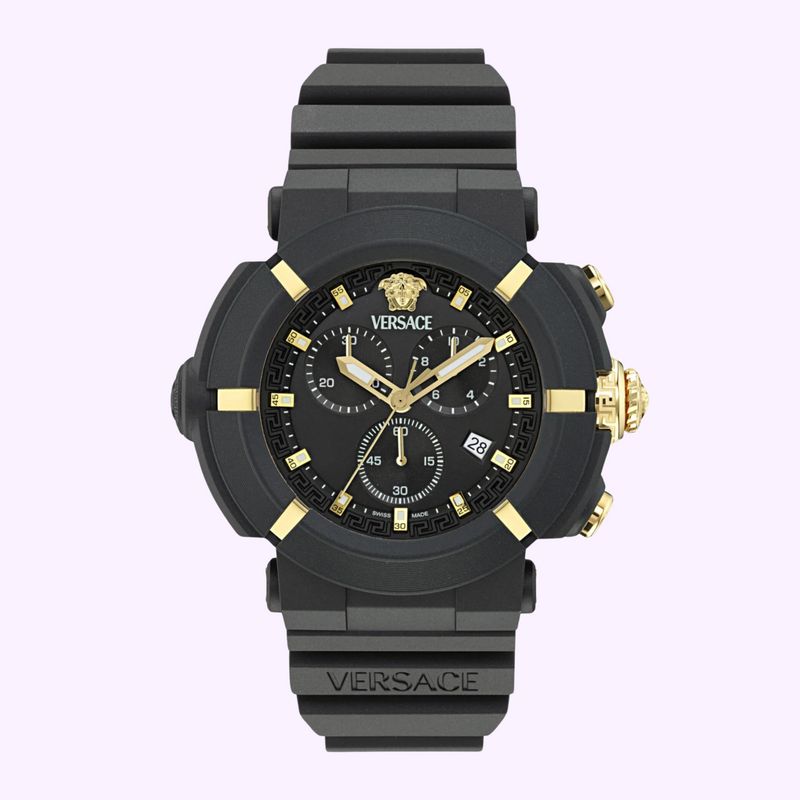 Versace Real Active Chrono Silicone Watch VE0L00125 upc 198218470439