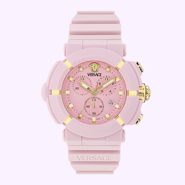 Versace Real Active Chrono Silicone Watch VE0L00425 upc 198218470460
