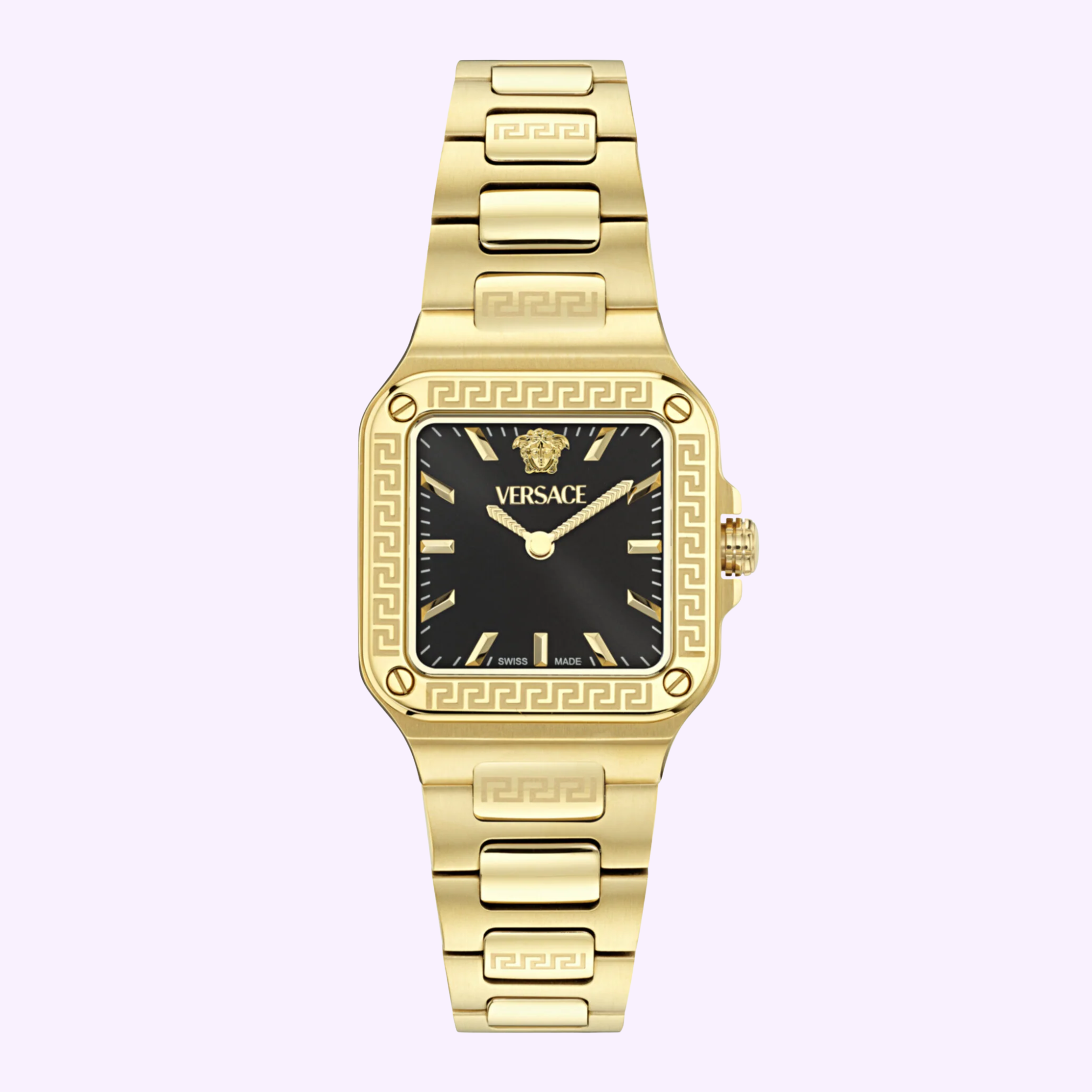 Front View Versace Watches Greca Edge Bracelet VE5G00626
