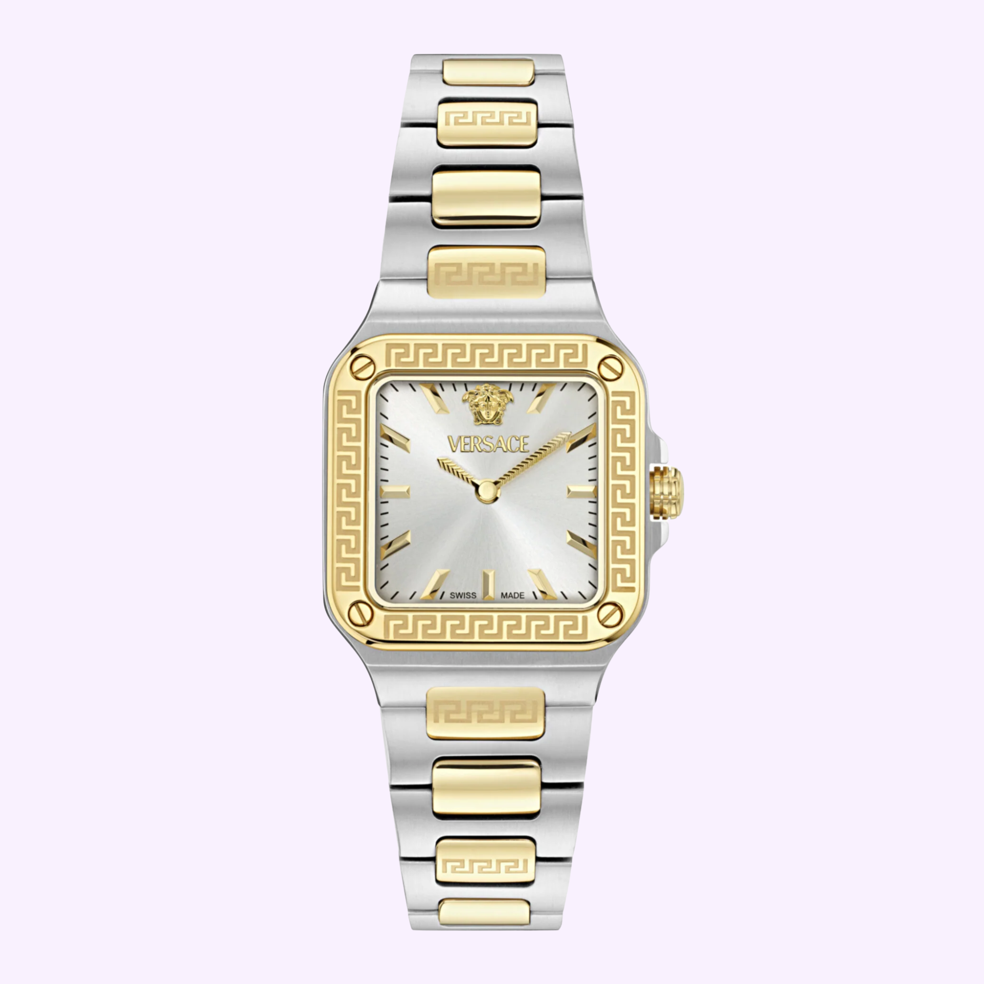 Front View Versace Watches Greca Edge Bracelet VE5G00226