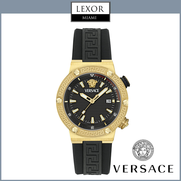 Versace Relógios VE8G00324 Greca Logo Diver Pulseira PU Reciclado upc 196629820379
