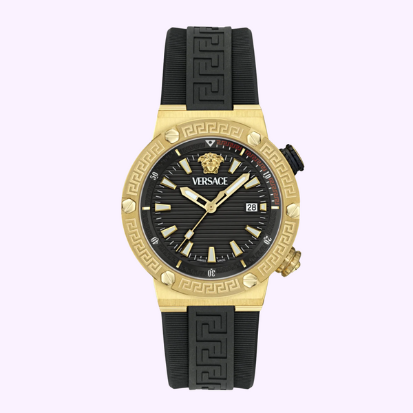 Versace Watches VE8G00324 Greca Logo Diver Recycled PU Strap upc 196629820379
