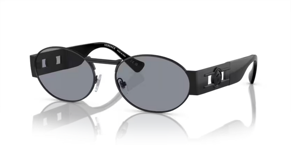 Versace 0VE2264 1261/1 56 Matte Black Unisex Sunglasses