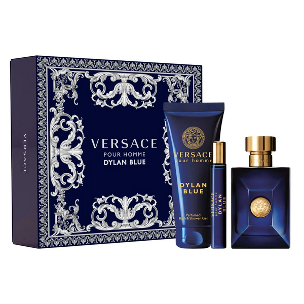 Versace Pour Homme Dylan Blue 3.4 EDT 3PC Men Set