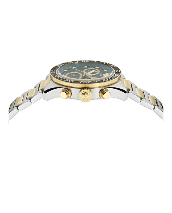 Versace VE6K00423 Greca Dome Chrono Pulseira Relógio Masculino