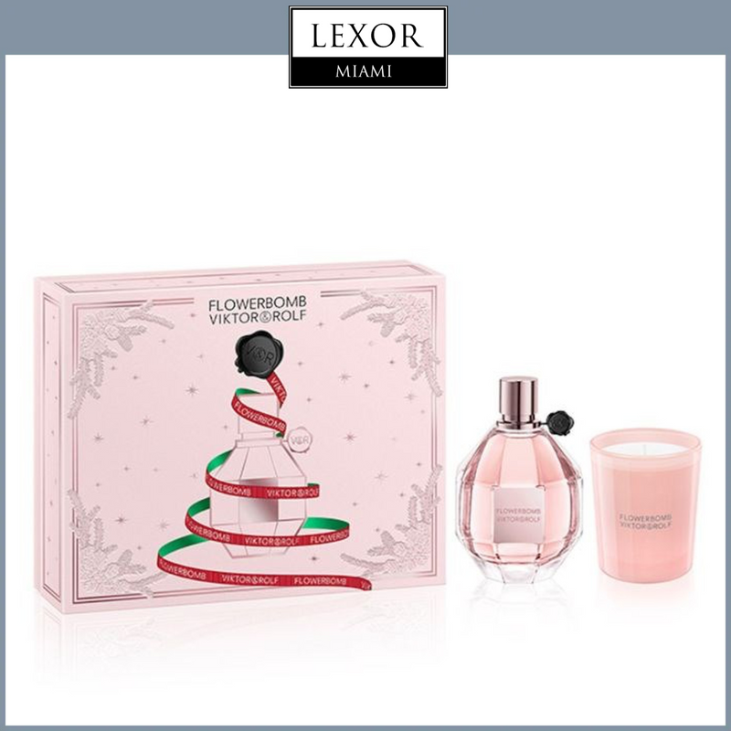 Viktor & Rolf Flowerbomb 3.4 EDP Sp + Scented Candle Women Set