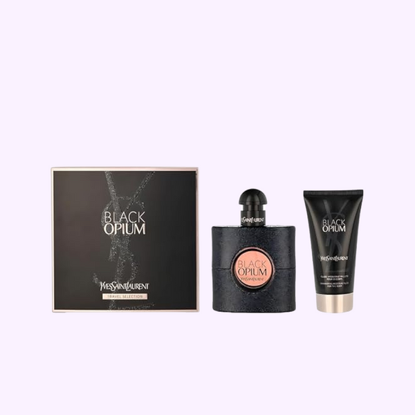 Yves Saint Laurent Black Opium 2pc Set Parfum Spray 1.6 Oz + B/L 1.6 Sp Women