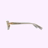 Balmain BPX-122C-50 Japanese titanium optical frame detailed temples