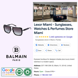 Balmain Soldier sunglasses titanium and acetate temple detail with engraved gold logo - Lexor Miami