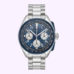 Bulova Lunar Pilot Timascus 98A329 limited edition chronograph watch front view