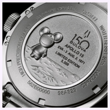 Man wearing Bulova Lunar Pilot Timascus 98A329 chronograph watch on wrist outdoors