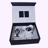 Engraved numbered case back of Bulova Lunar Pilot Timascus limited edition watch