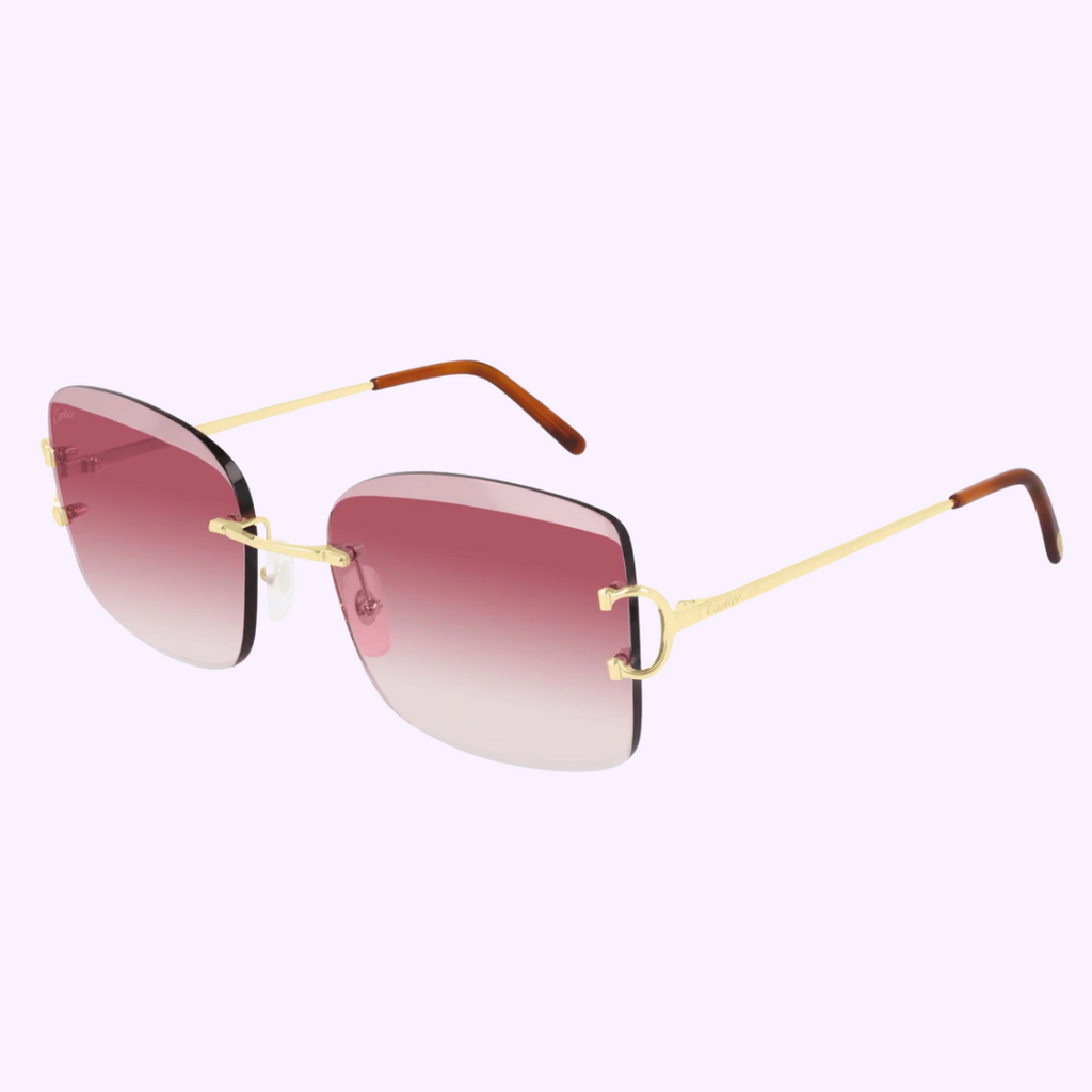 Cartier CT0007RS 001 57 luxury unisex sunglasses front view