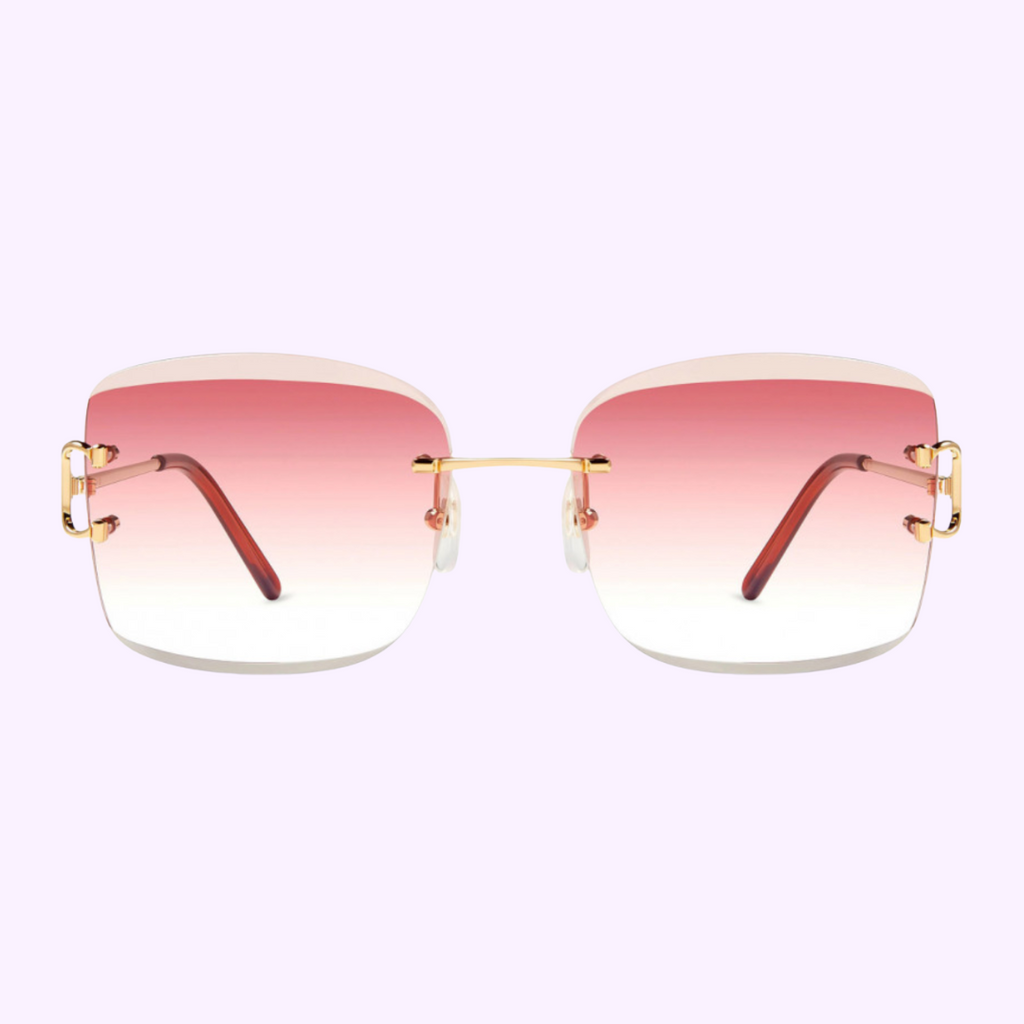 Authentic Cartier CT0007RS 001 gold frame sunglasses angled view