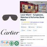 Authentic Cartier CT0324S 001 99 designer sunglasses available from an authorized Cartier eyewear dealer in the USA.