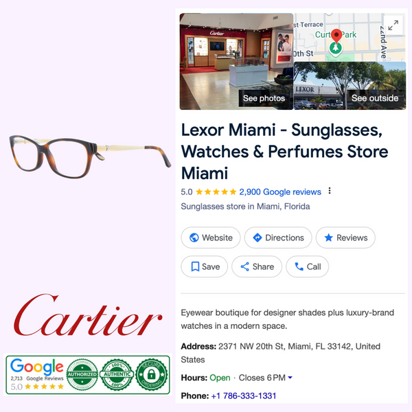 Armação de óculos Cartier T8101203 para mulheres