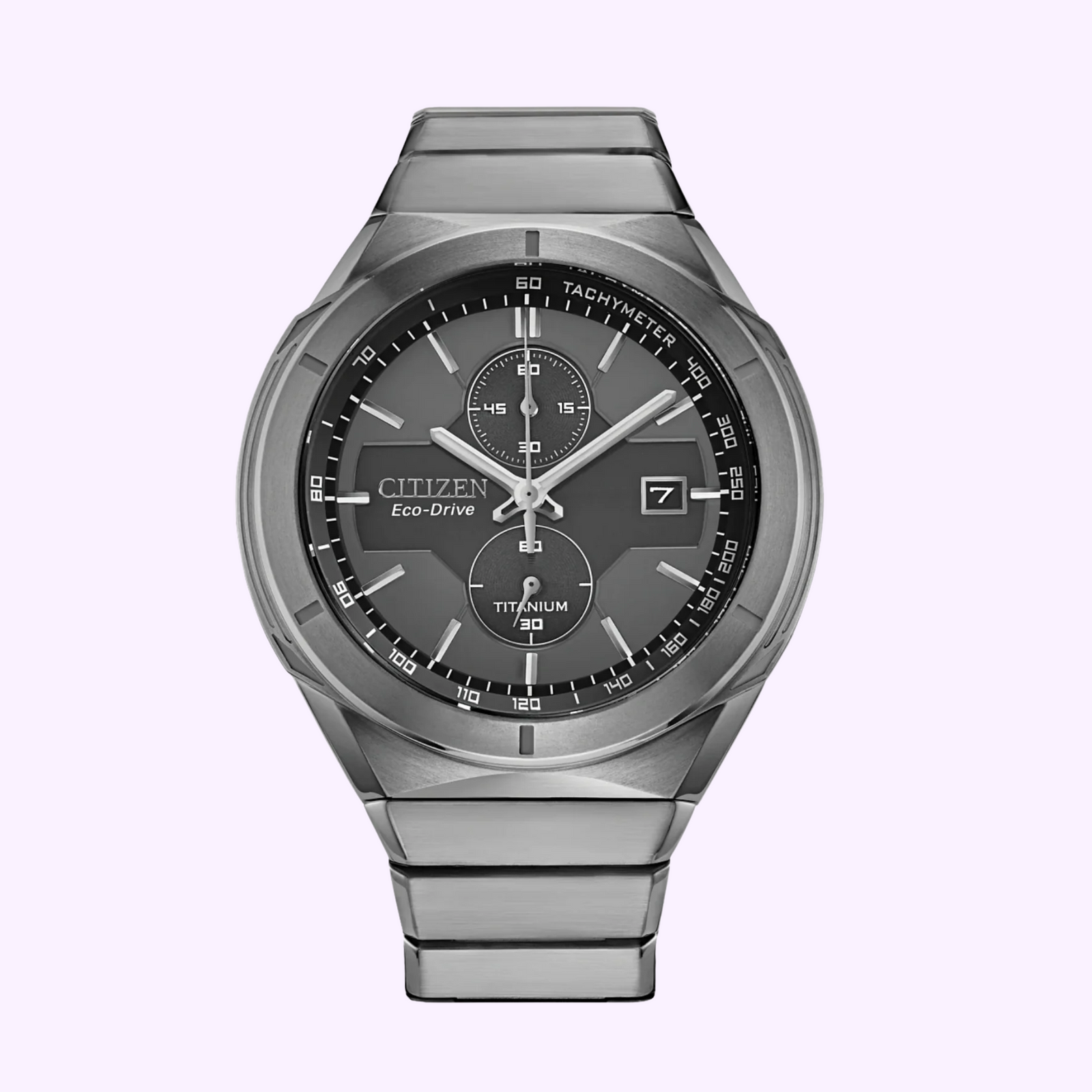 Citizen CA7050-57H Super Titanium Armor Eco-Drive Silver Stainless