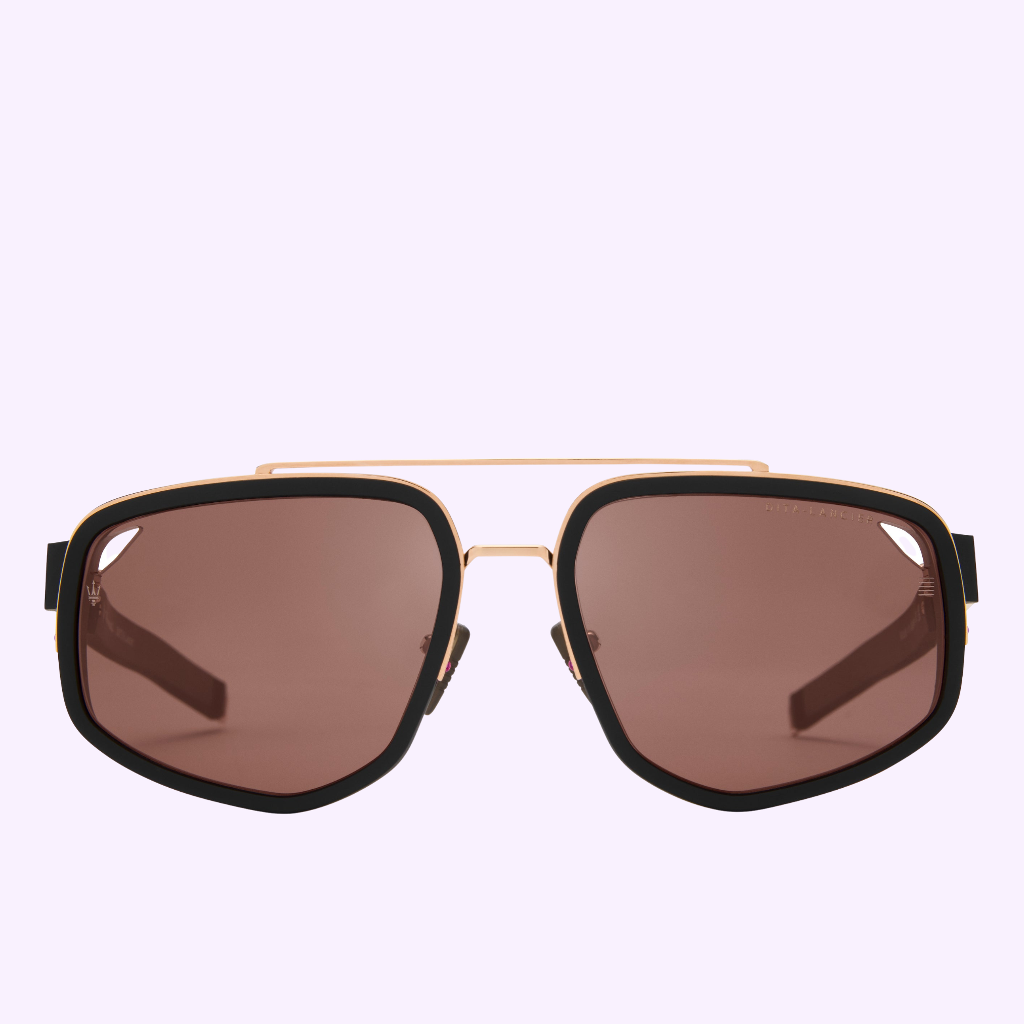 Luxury DITA Lancier Maserati titanium sunglasses side profile