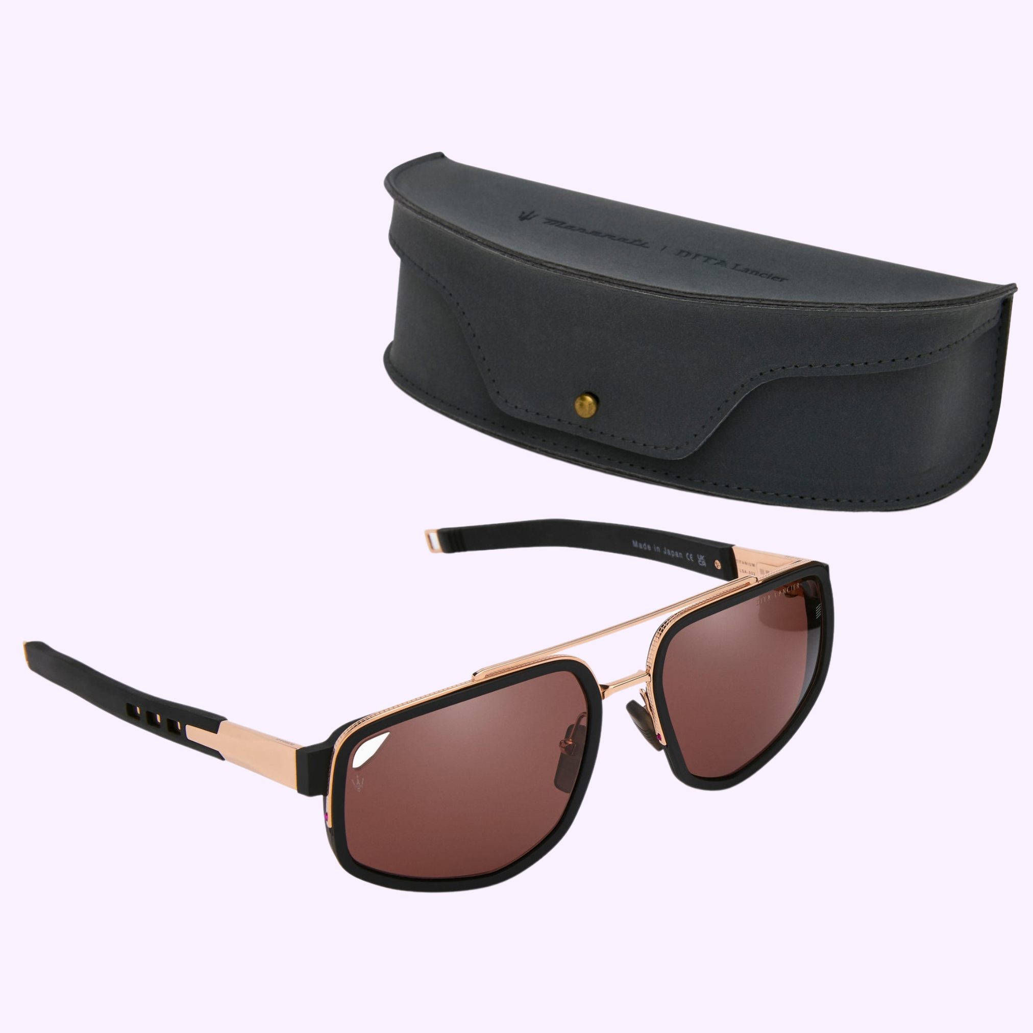 DITA LSA-333 Japanese titanium driving sunglasses detail
