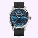 Close-up of the world time dial on the Frederique Constant Manufacture Classic Worldtimer FC-718N4H6 Limited Edition