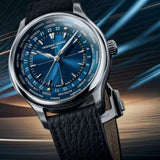 Exhibition case back of Frederique Constant Manufacture Classic Worldtimer FC-718N4H6 automatic watch