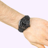 Hamilton H68401735 Khaki Field black dial with dual 12 24 hour military markings and date at 3 o'clock
