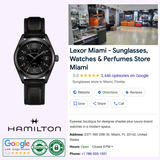 Hamilton Khaki Field Quartz watch H68401735 on wrist — military field watch available at Lexor Miami authorized dealer
