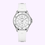 Hamilton Khaki Navy Scuba Quartz Watch H82221310 white dial front view