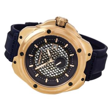 Orefici ORM15S4708 Special Editions Blue Dial Rose Gold Steel Blue Strap Men Watches Lexor Miami