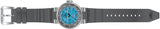 The Invicta 32554 Pro Diver men's watch features a gray silicone strap, silver bezel with minute markings, and a striking blue face—showcasing the bold style of Invicta Watches.