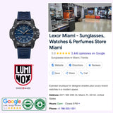 Luminox Master Carbon SEAL Automatic XS.3863 men's Swiss Made automatic watch with a blue dial, black CARBONOX™+ case, 200M water resistance, and luminous markers.