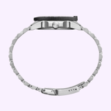 Luminox Pacific Diver Ripple 39mm watch with quick-release 22mm stainless steel Jubilee bracelet detail