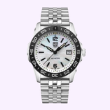 Luminox Pacific Diver Ripple XS.3126M.1 Swiss dive watch with mother-of-pearl dial and stainless steel Jubilee bracelet
