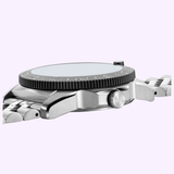 Luminox XS.3126M.1 unidirectional rotating CARBONOX bezel detail shot with elapsed-time markers