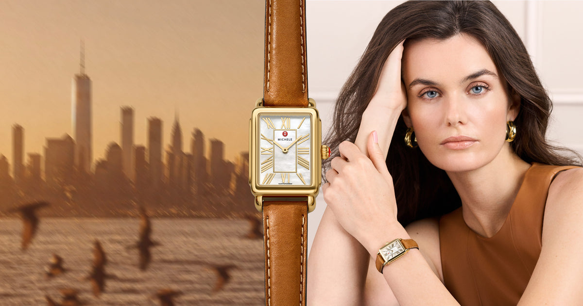 michele_watches_banner-brwon leather watch