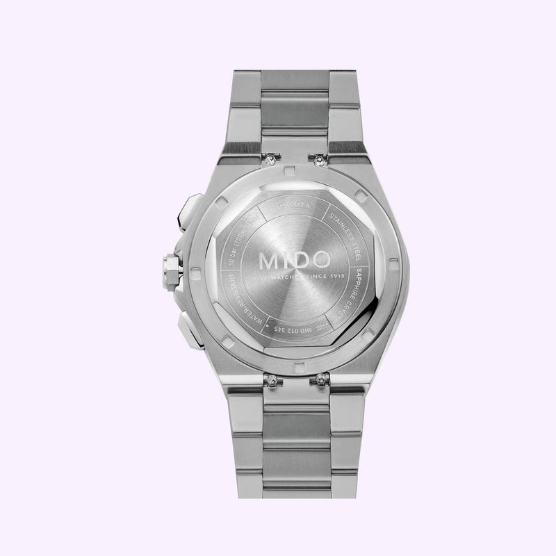 Mido Multifort 8 Chronograph Quartz integrated bracelet detail