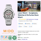 Mido Multifort 8 Chronograph Quartz dial detail showing tachymeter and chronograph counters
