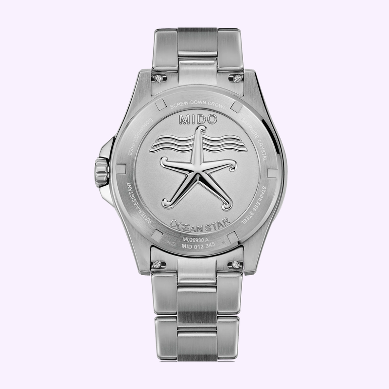 Mido Ocean Star 200 41mm stainless steel case silver dial luxury Swiss watch