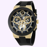 The Movado Watches BOLD Fusion Chronograph 3601307 is a men’s gold and black watch featuring a black strap, analog display, and multiple subdials for date, day, and 24-hour time. Powered by Swiss quartz movement, this Movado Watches timepiece boasts a modern, intricate design with striking gold accents inspired by the BOLD Fusion collection.