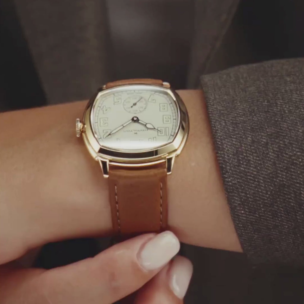 Video Hamilton Watches H36139520 American Classic Cushion Mechanical