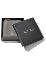 Bulova J96B003M Stainless Steel ID Double Chain Link Bracelet - Medium Unisex Jewelry