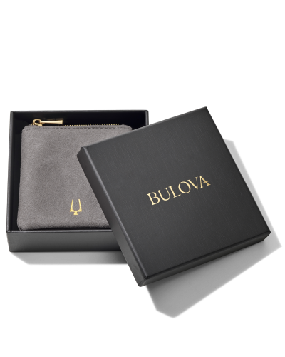 Bulova J96B003M Stainless Steel ID Double Chain Link Bracelet - Medium Unisex Jewelry