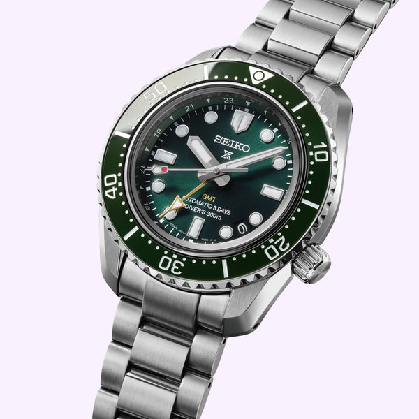 Seiko Prospex HBC001 automatic watch dial detail