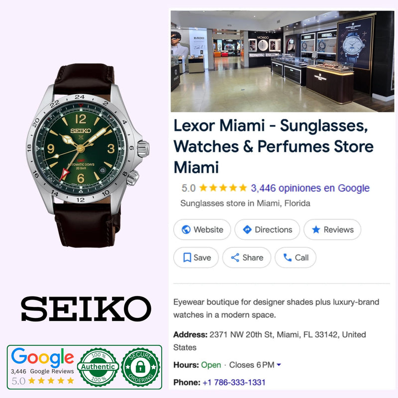 Seiko Prospex Alpinist HBC007 GMT | Lexor Miami Authorized Dealer